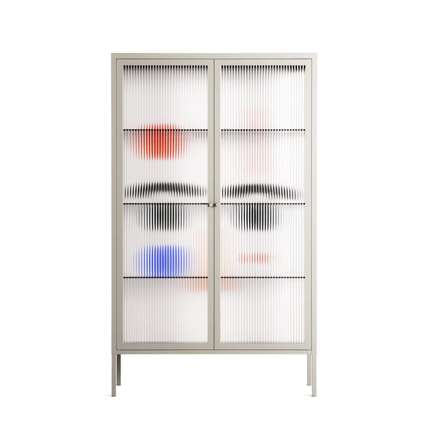 Équilibré - Cabinet - David Vanadia - Pebble - Reeded glass