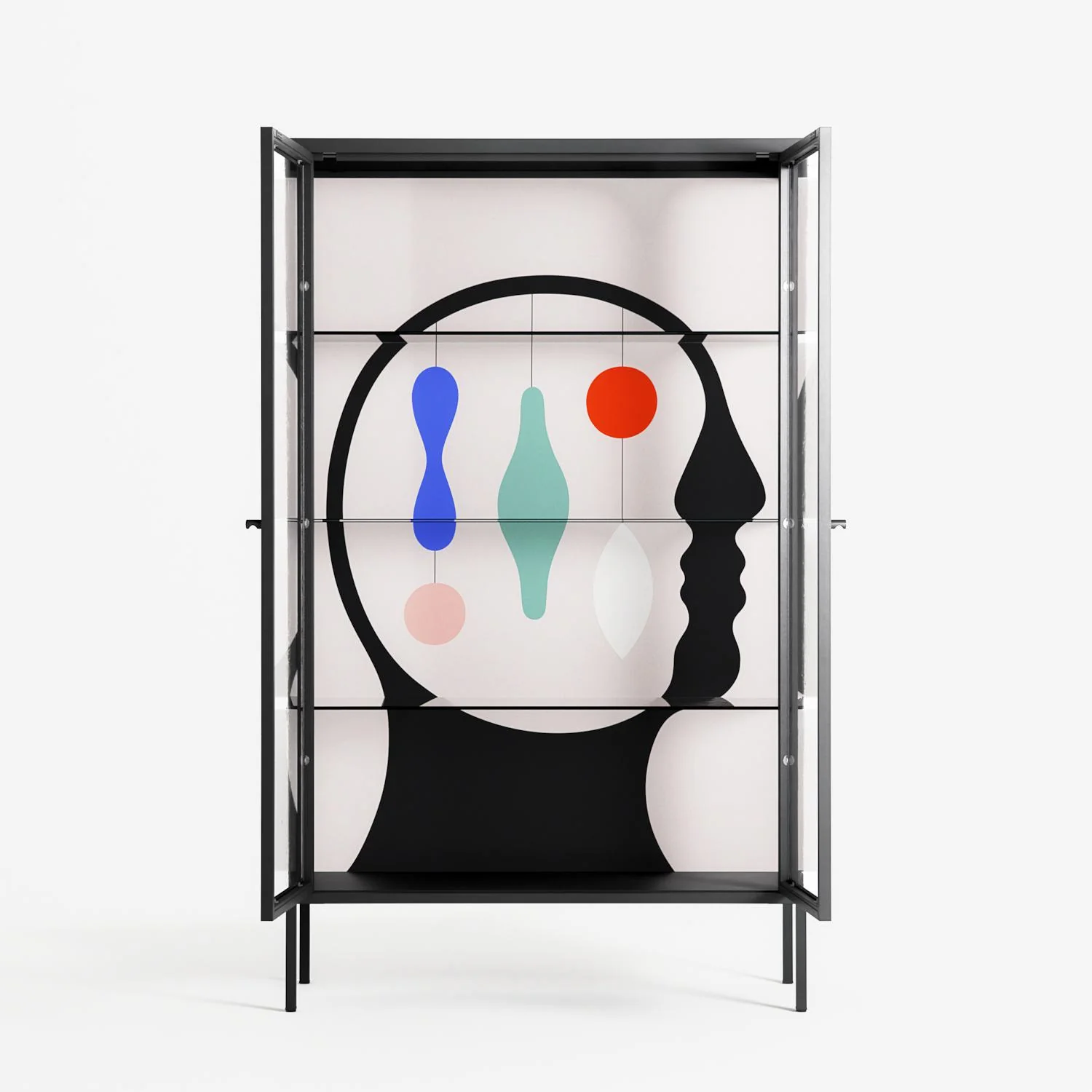 Équilibre_Intérieur - Cabinet - David Vanadia - Antracite - Clear glass - Image 3