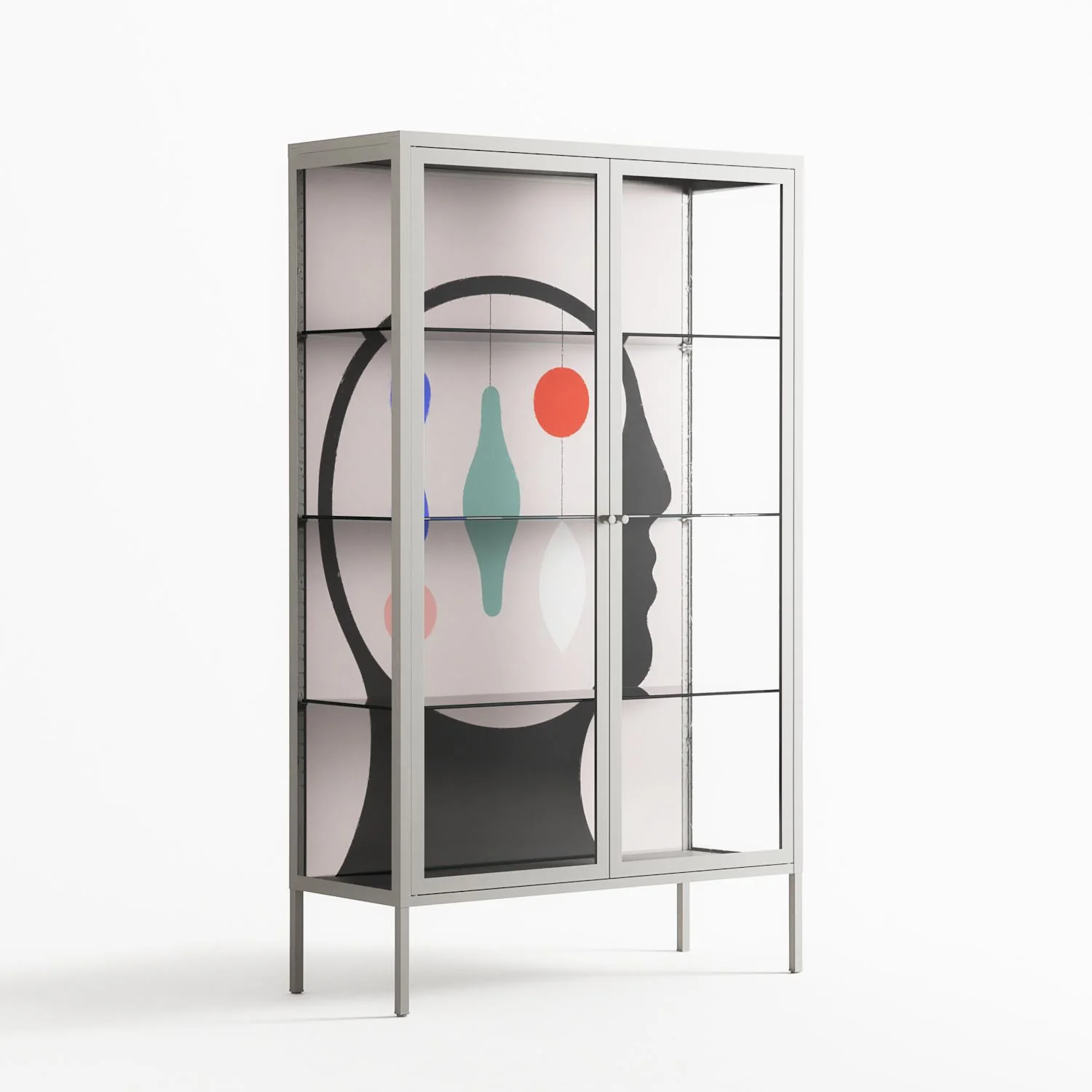 Équilibre_Intérieur - Cabinet - David Vanadia - Chalk - Clear glass - Image 4