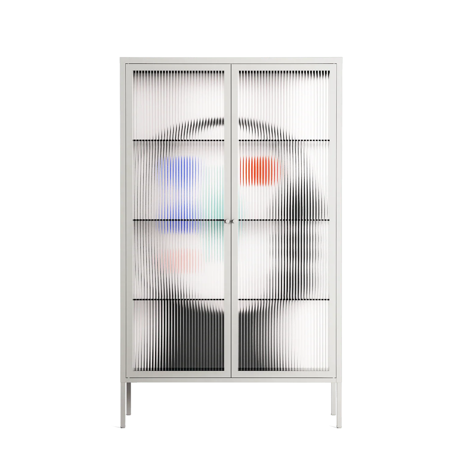 Équilibre_Intérieur - Cabinet - David Vanadia - Chalk - Reeded glass