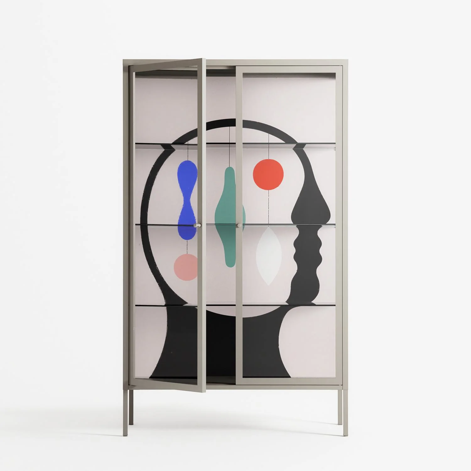 Équilibre_Intérieur - Cabinet - David Vanadia - Pebble - Clear glass - Image 2