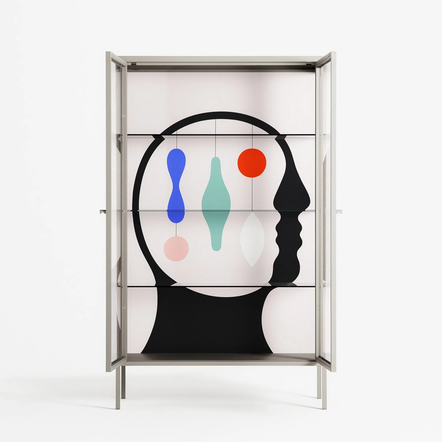 Équilibre_Intérieur - Cabinet - David Vanadia - Pebble - Clear glass - Image 3
