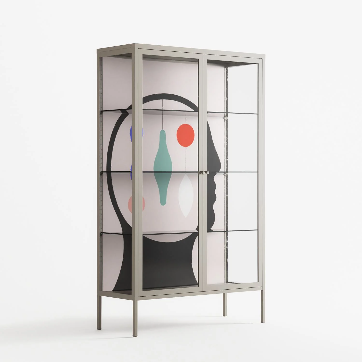 Équilibre_Intérieur - Cabinet - David Vanadia - Pebble - Clear glass - Image 4