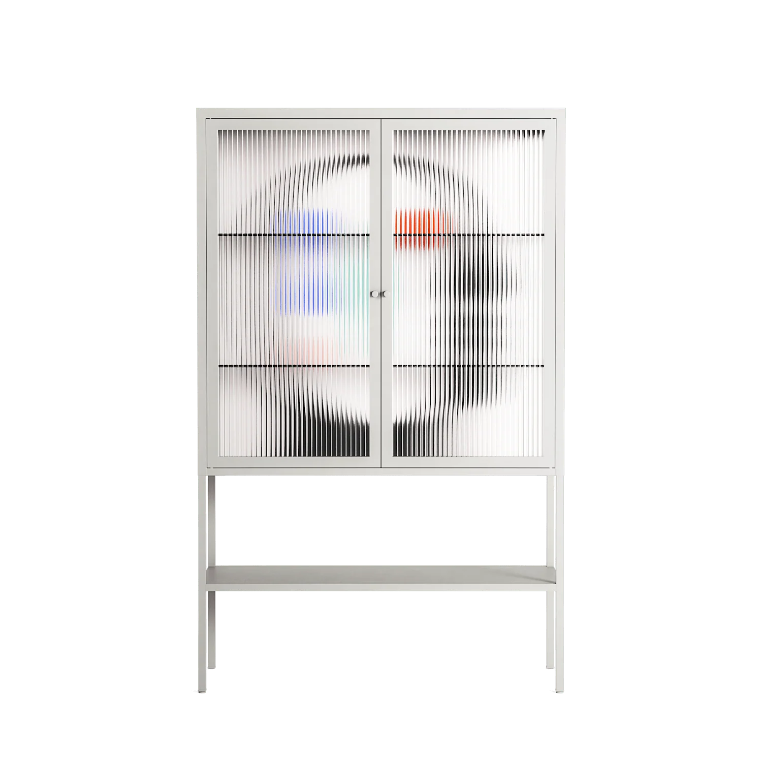 Équilibre_Intérieur - Loft Cabinet - David Vanadia - Chalk - Reeded glass
