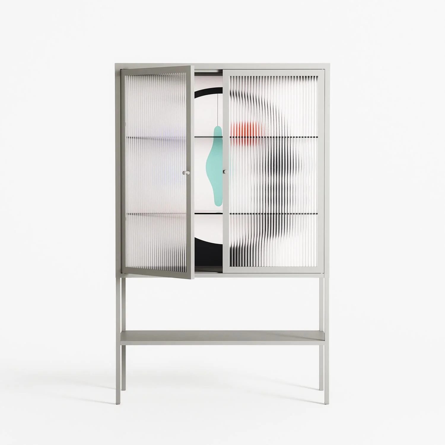 Équilibre_Intérieur - Loft Cabinet - David Vanadia - Chalk - Reeded glass - Image 2