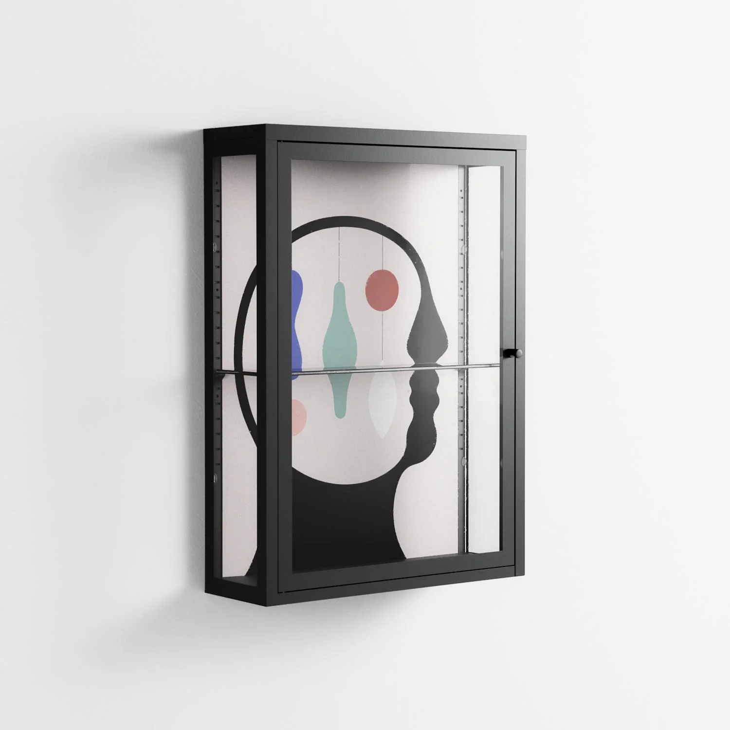 Équilibre_Intérieur - Wall Cabinet - David Vanadia - Antracite - Clear glass - Image 4