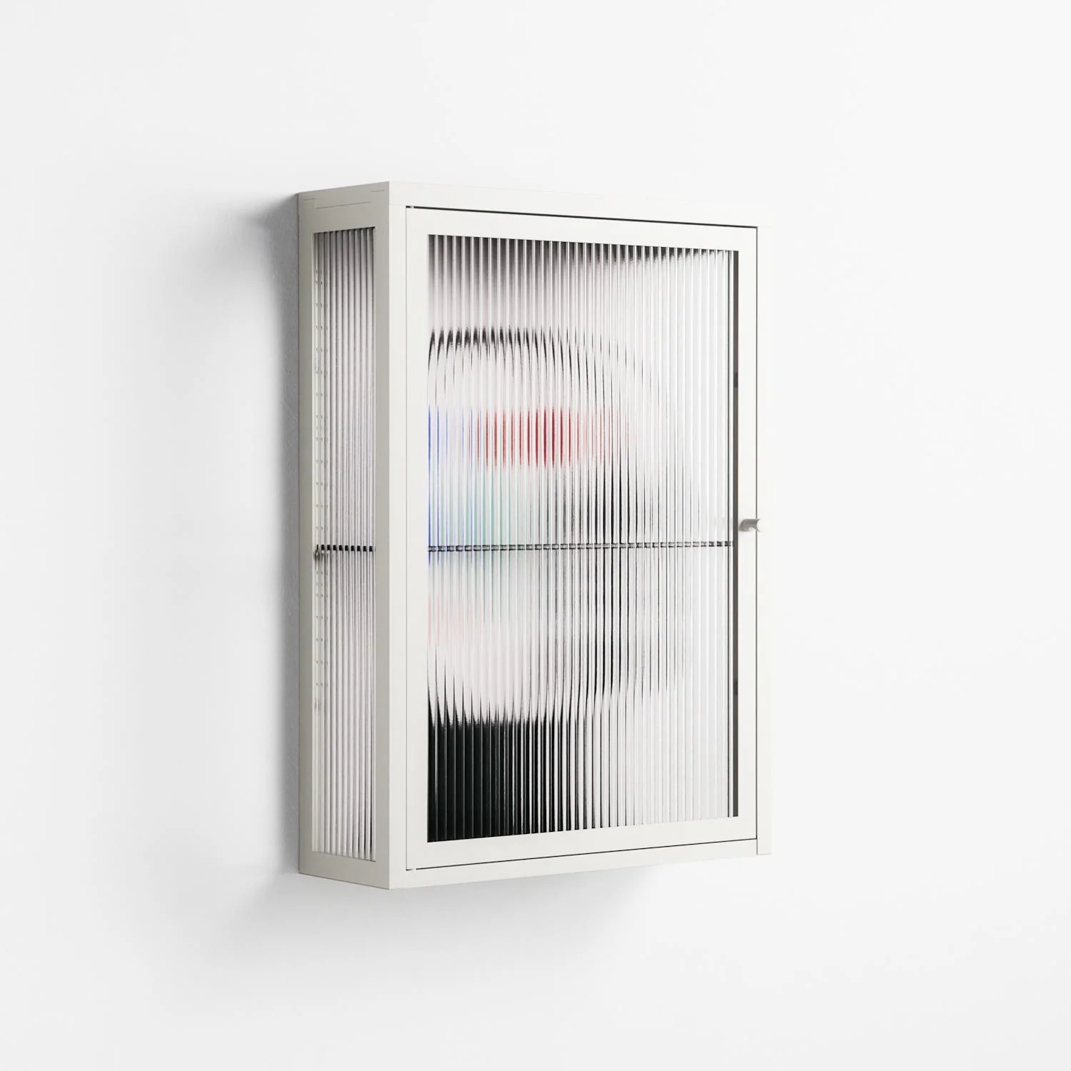 Équilibre_Intérieur - Wall Cabinet - David Vanadia - Chalk - Reeded glass - Image 4