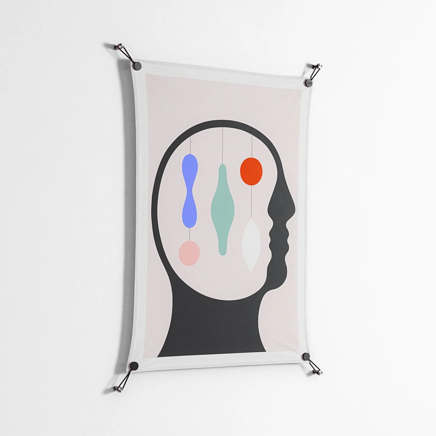 Équilibre_Intérieur - Work On Wall - David Vanadia - Black - 70 x 100 cm - Image 2