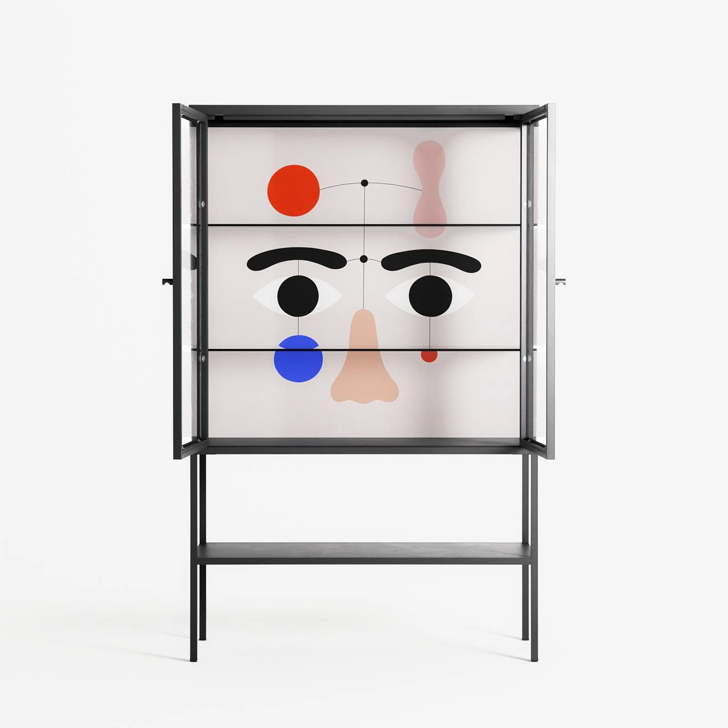 Équilibré - Loft Cabinet - David Vanadia - Antracite - Clear glass - Image 3