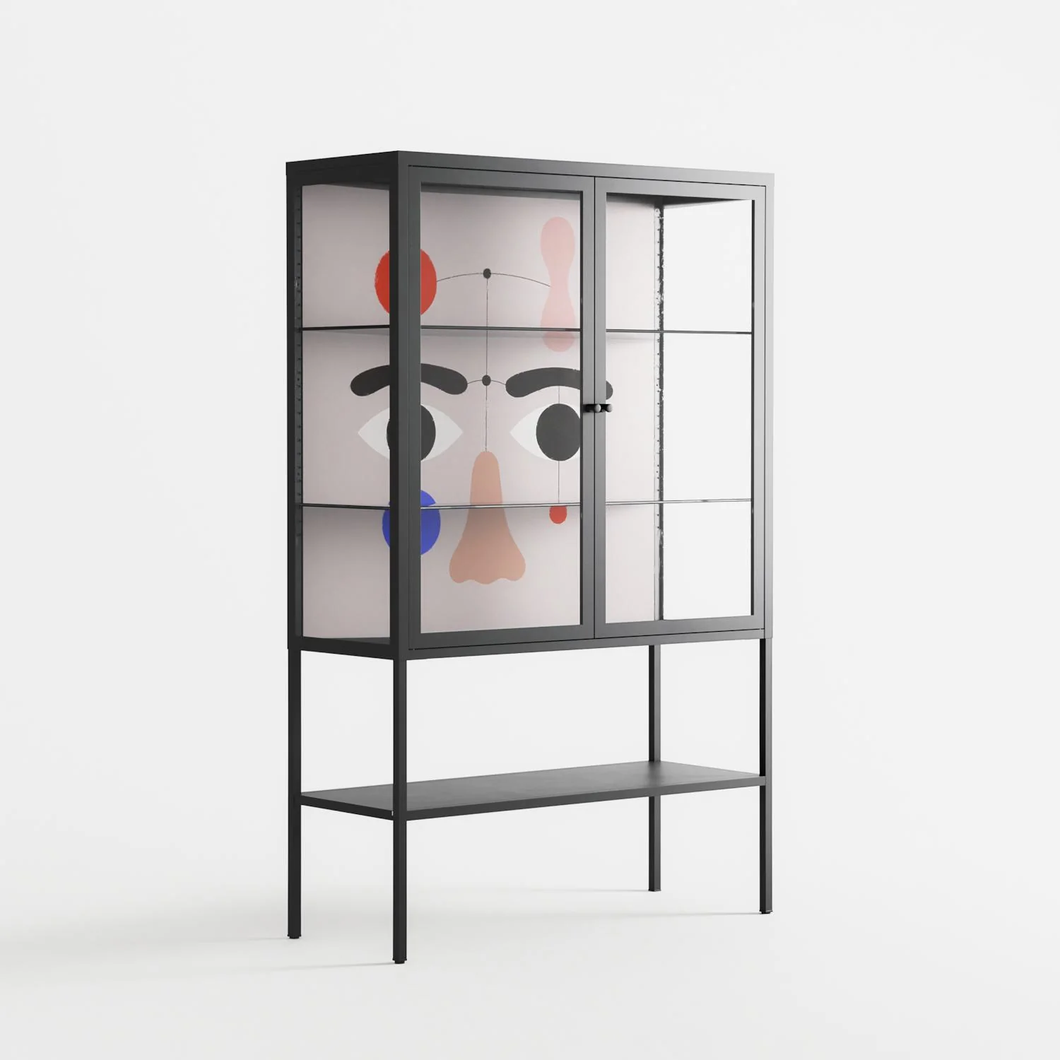 Équilibré - Loft Cabinet - David Vanadia - Antracite - Clear glass - Image 4