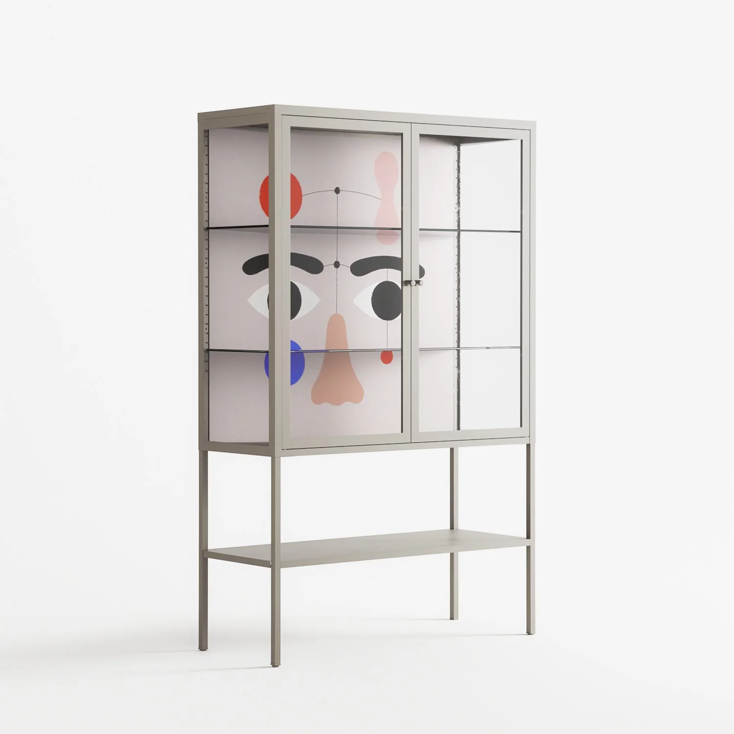 Équilibré - Loft Cabinet - David Vanadia - Pebble - Clear glass - Image 4
