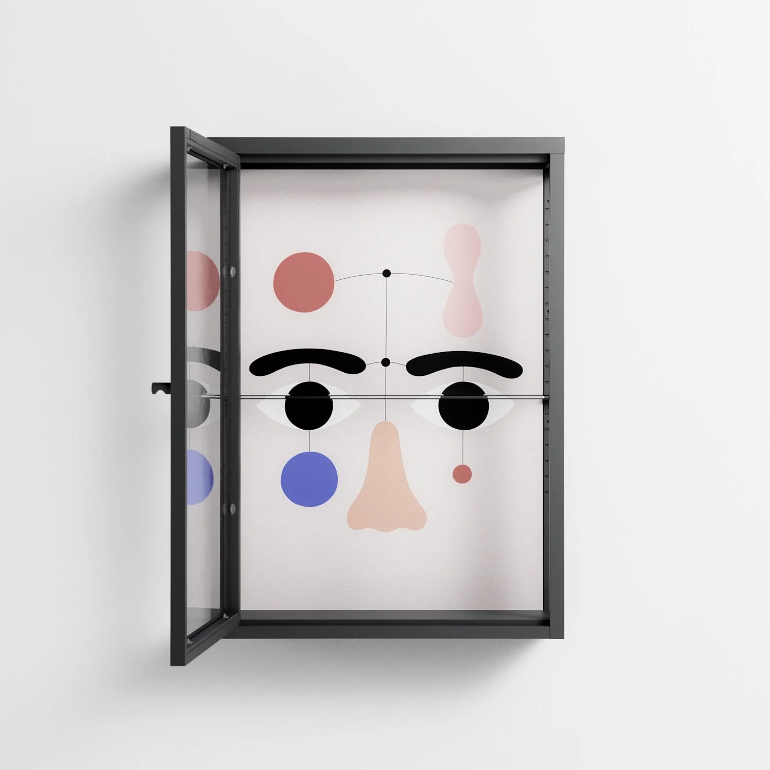 Équilibré - Wall Cabinet - David Vanadia - Antracite - Clear glass - Image 3