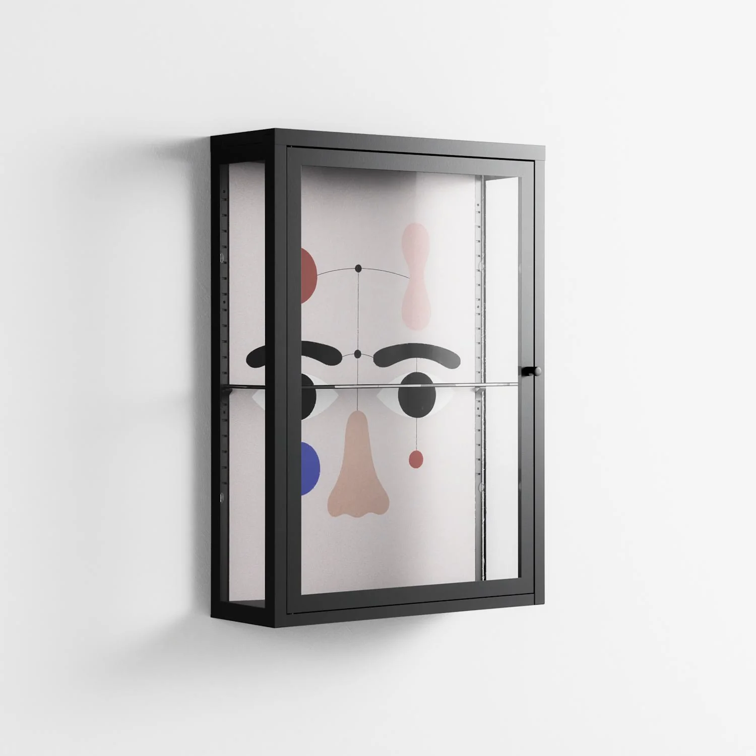 Équilibré - Wall Cabinet - David Vanadia - Antracite - Clear glass - Image 4