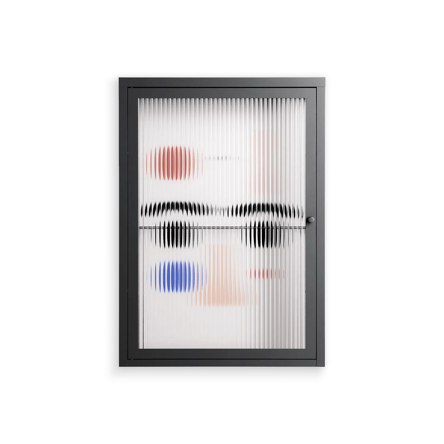 Équilibré - Wall Cabinet - David Vanadia - Antracite - Reeded glass