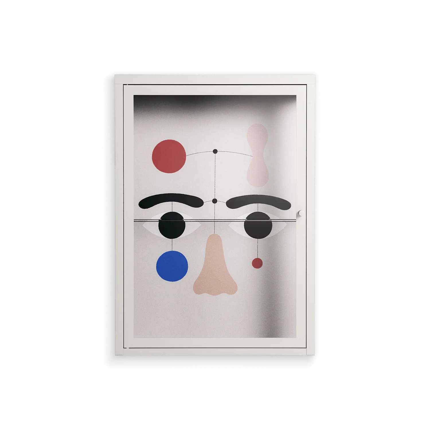 Équilibré - Wall Cabinet - David Vanadia - Chalk - Clear glass