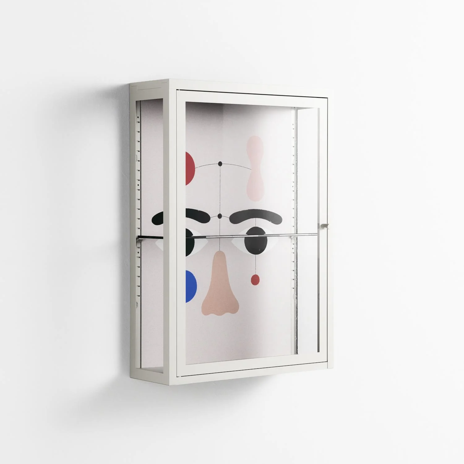 Équilibré - Wall Cabinet - David Vanadia - Chalk - Clear glass - Image 4