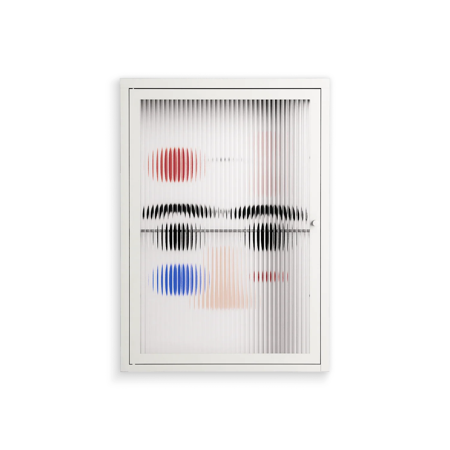 Équilibré - Wall Cabinet - David Vanadia - Chalk - Reeded glass
