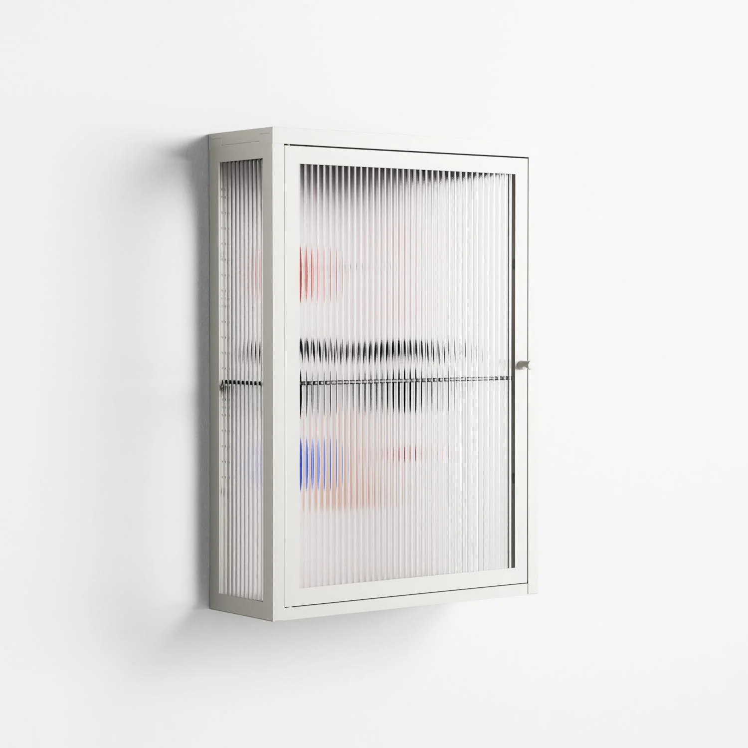 Équilibré - Wall Cabinet - David Vanadia - Chalk - Reeded glass - Image 4