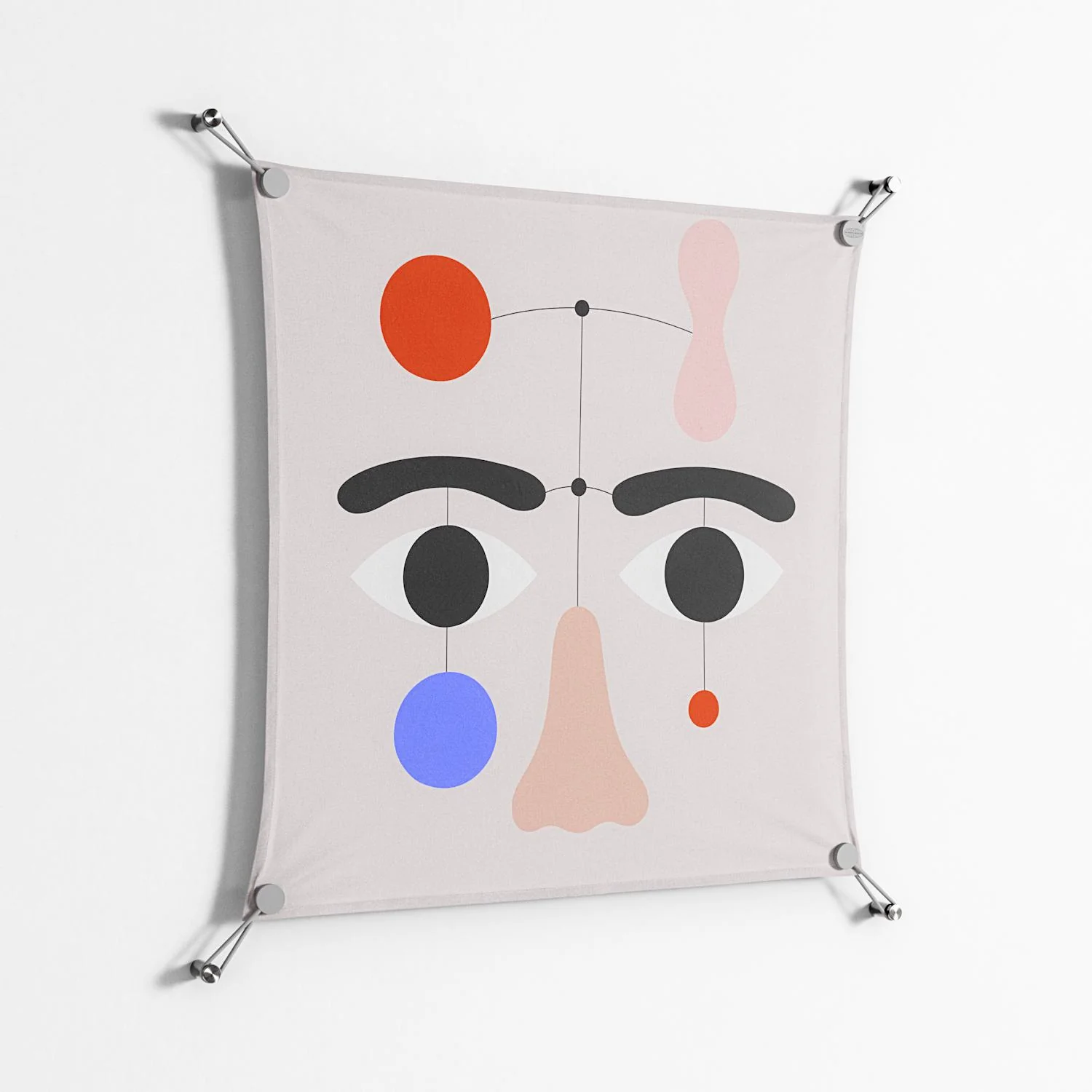 Équilibré - Work On Wall - David Vanadia - Silver - 70 x 70 cm - Image 2
