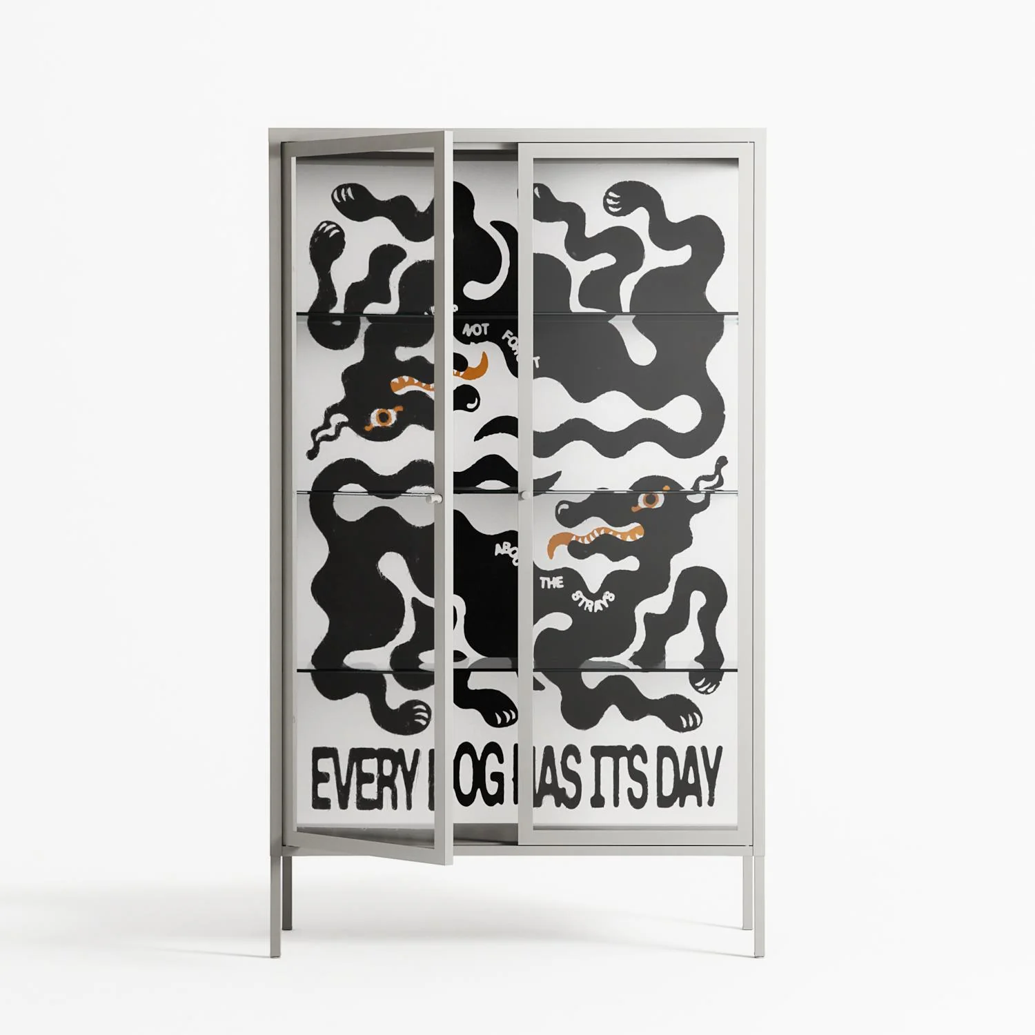 Every Dog - Cabinet - Alexander Khabbazi - Chalk - Clear glass - Image 2