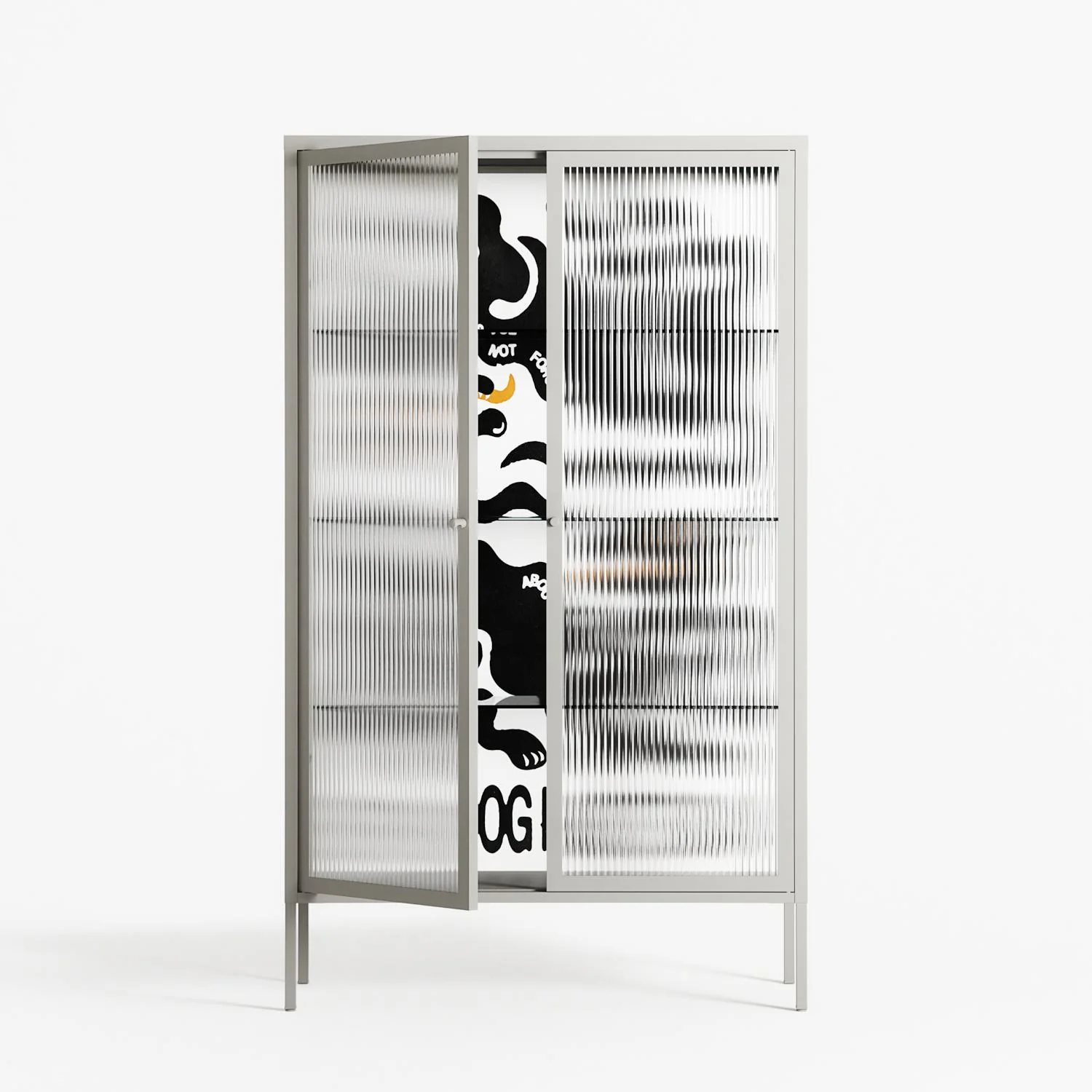 Every Dog - Cabinet - Alexander Khabbazi - Chalk - Reeded glass - Image 2