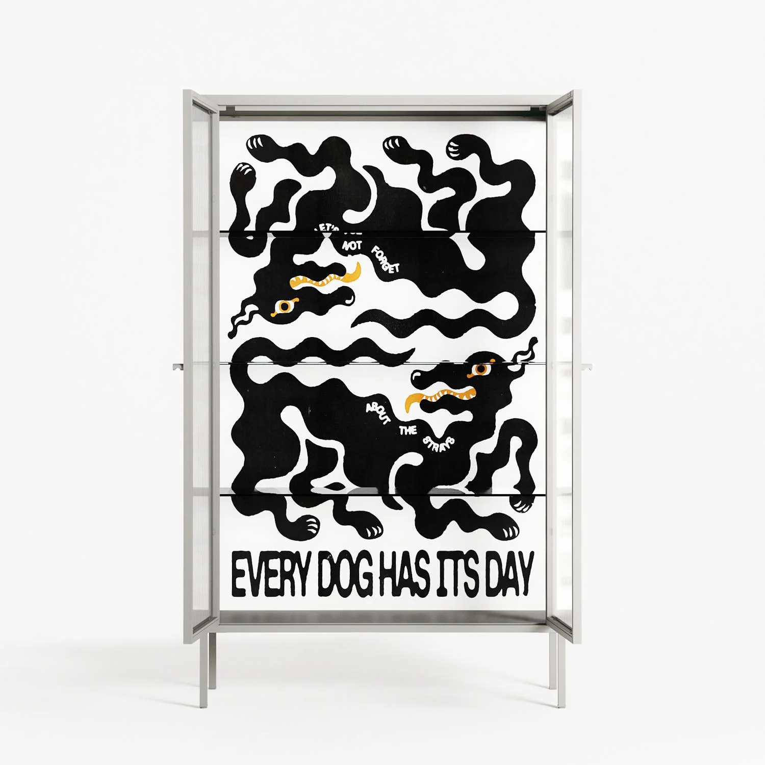 Every Dog - Cabinet - Alexander Khabbazi - Chalk - Reeded glass - Image 3