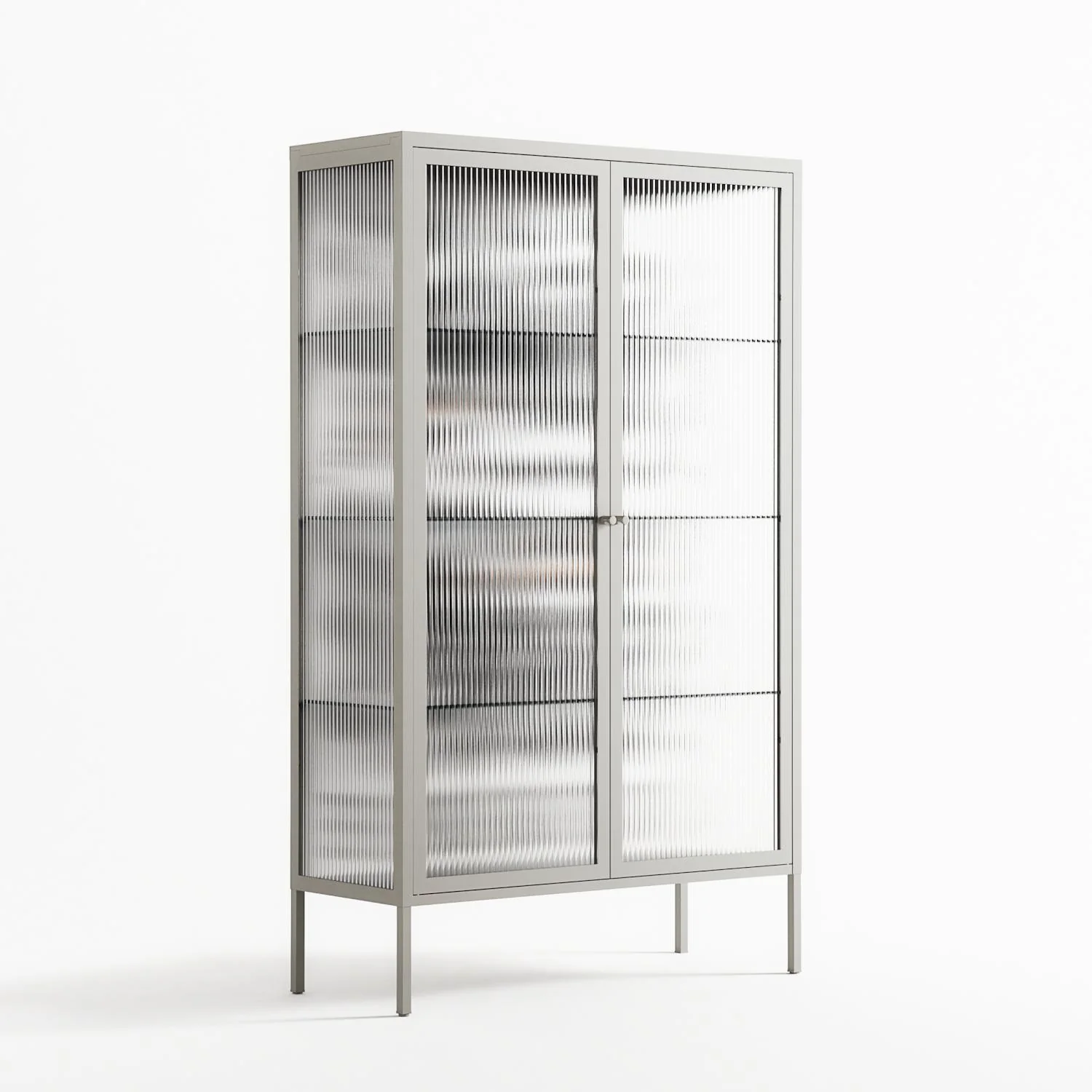 Every Dog - Cabinet - Alexander Khabbazi - Chalk - Reeded glass - Image 4