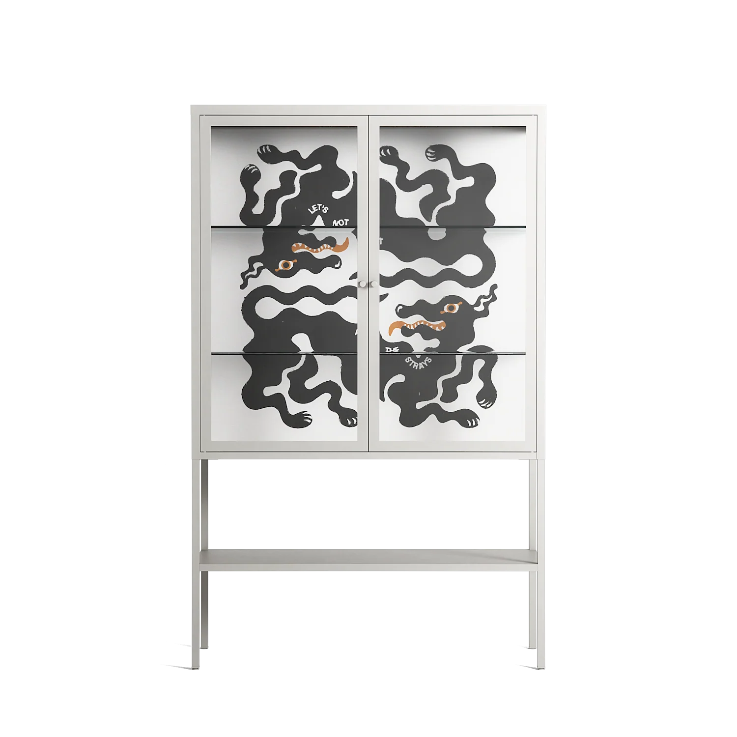Every Dog - Loft Cabinet - Alexander Khabbazi - Chalk - Clear glass