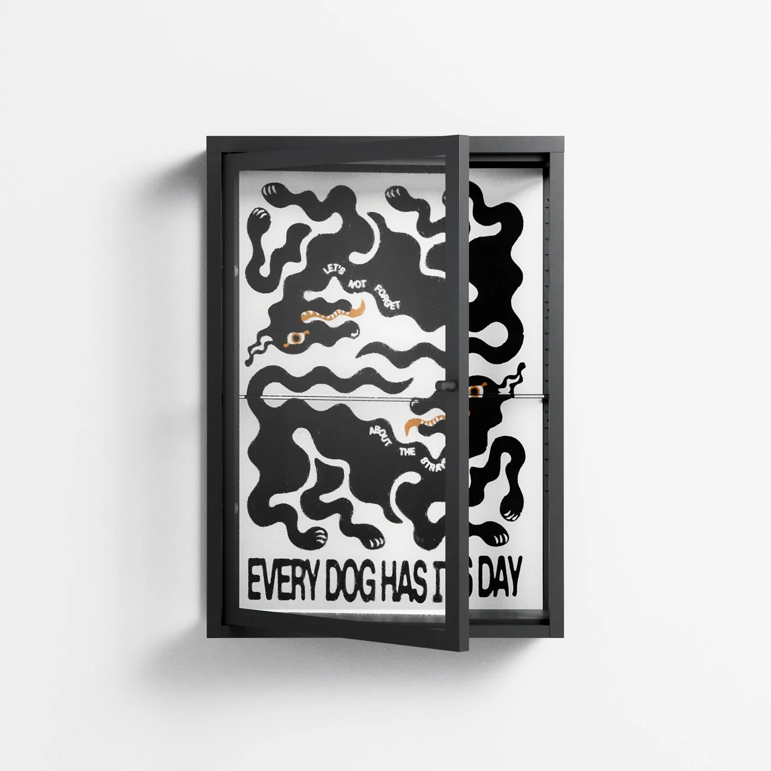Every Dog - Wall Cabinet - Alexander Khabbazi - Antracite - Clear glass