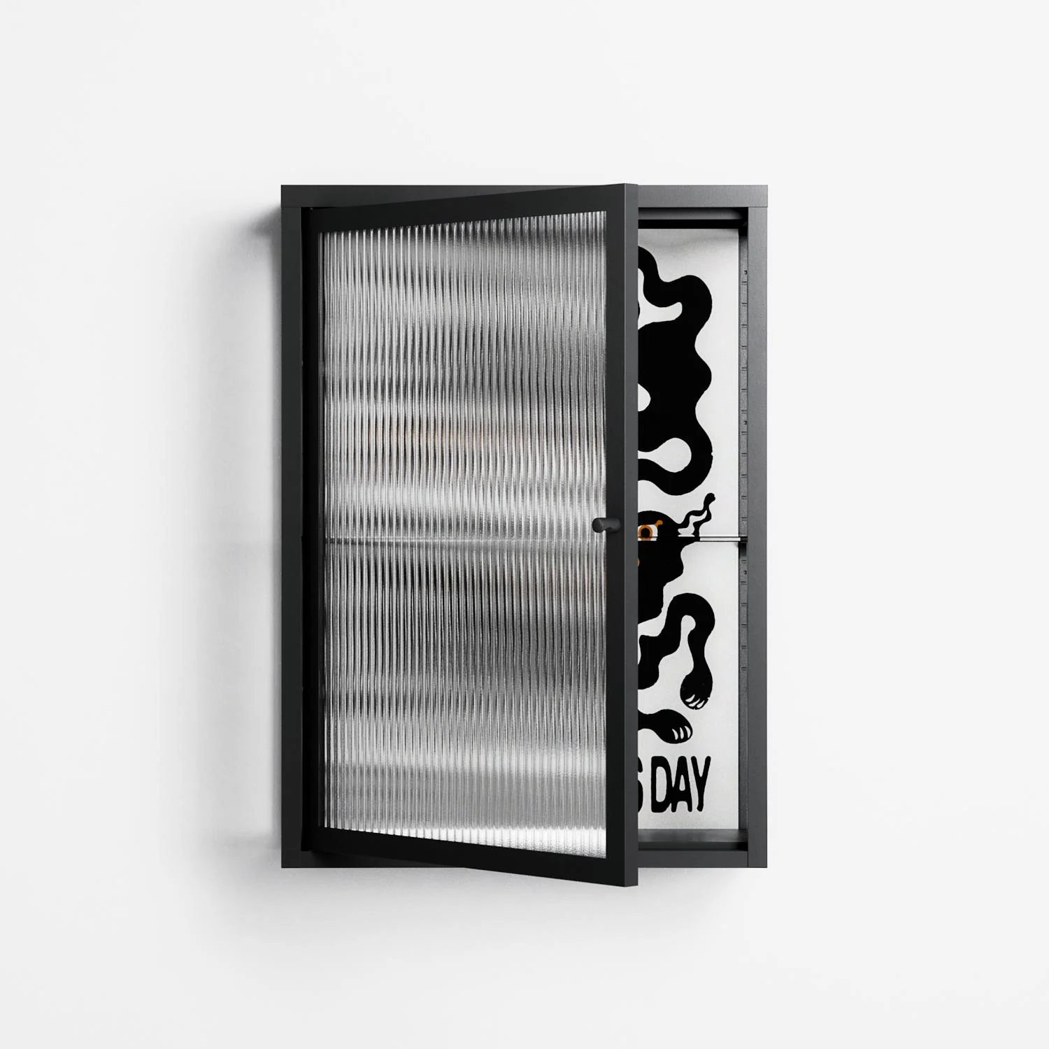 Every Dog - Wall Cabinet - Alexander Khabbazi - Antracite - Reeded glass