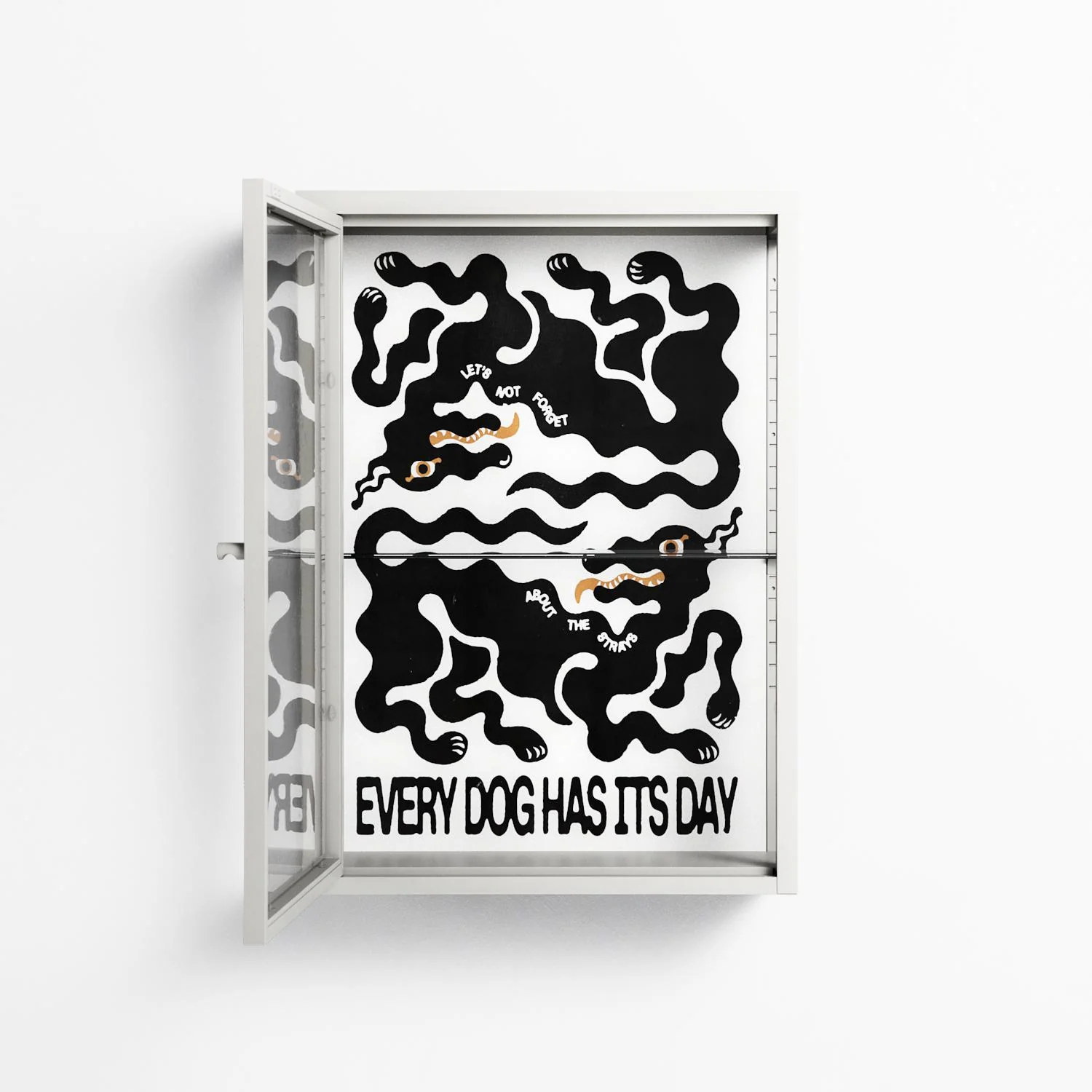 Every Dog - Wall Cabinet - Alexander Khabbazi - Chalk - Clear glass - Image 2