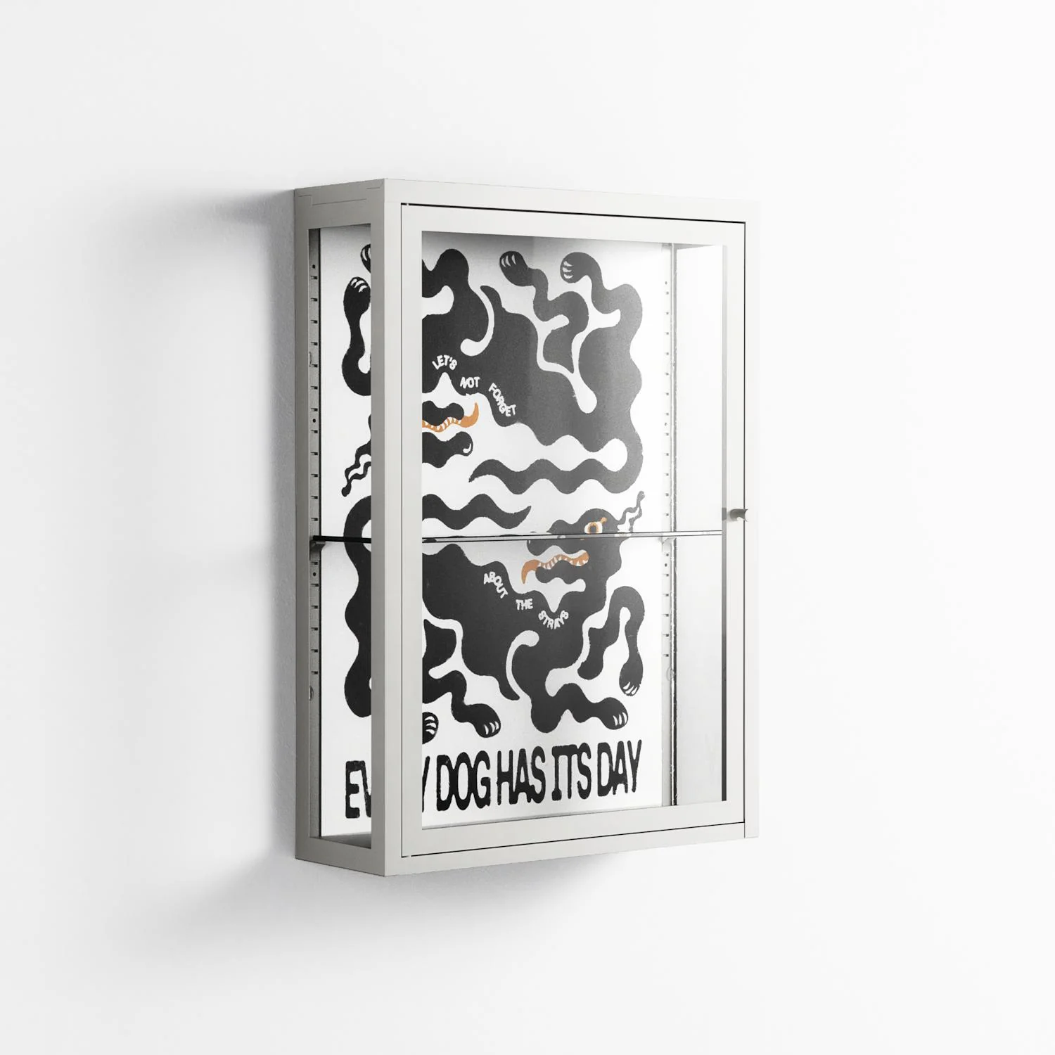 Every Dog - Wall Cabinet - Alexander Khabbazi - Chalk - Clear glass - Image 3