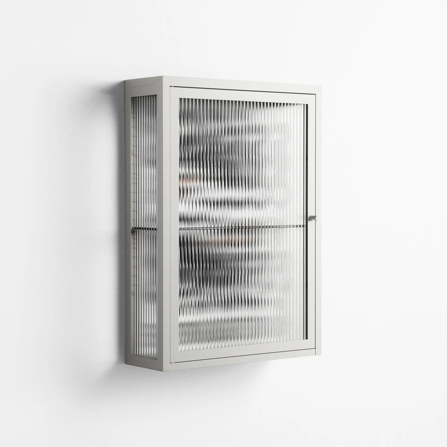 Every Dog - Wall Cabinet - Alexander Khabbazi - Chalk - Reeded glass - Image 3