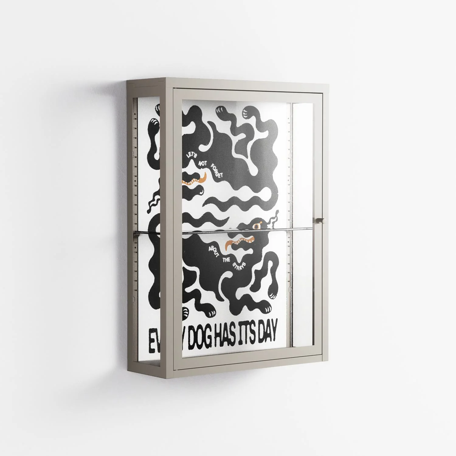 Every Dog - Wall Cabinet - Alexander Khabbazi - Pebble - Clear glass - Image 3