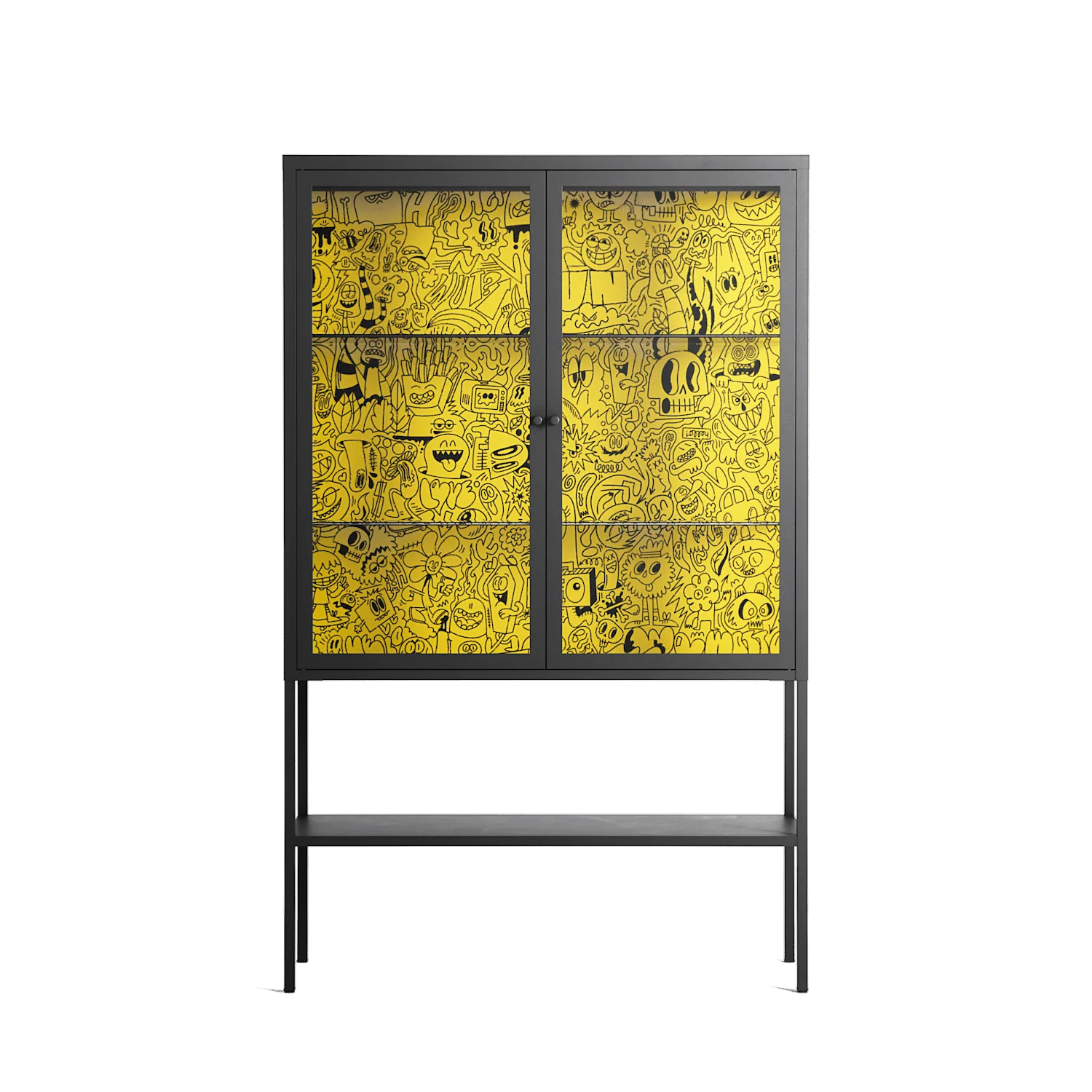 Everything Always - Loft Cabinet - Craig Watkins - Antracite - Clear glass