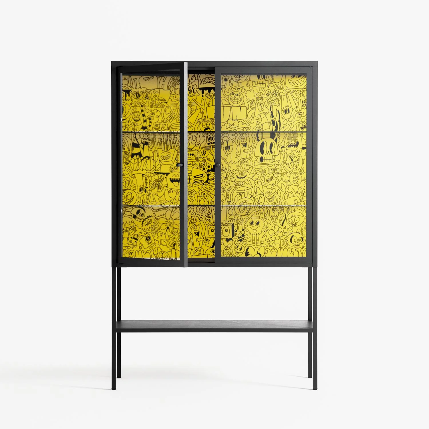 Everything Always - Loft Cabinet - Craig Watkins - Antracite - Clear glass - Image 2