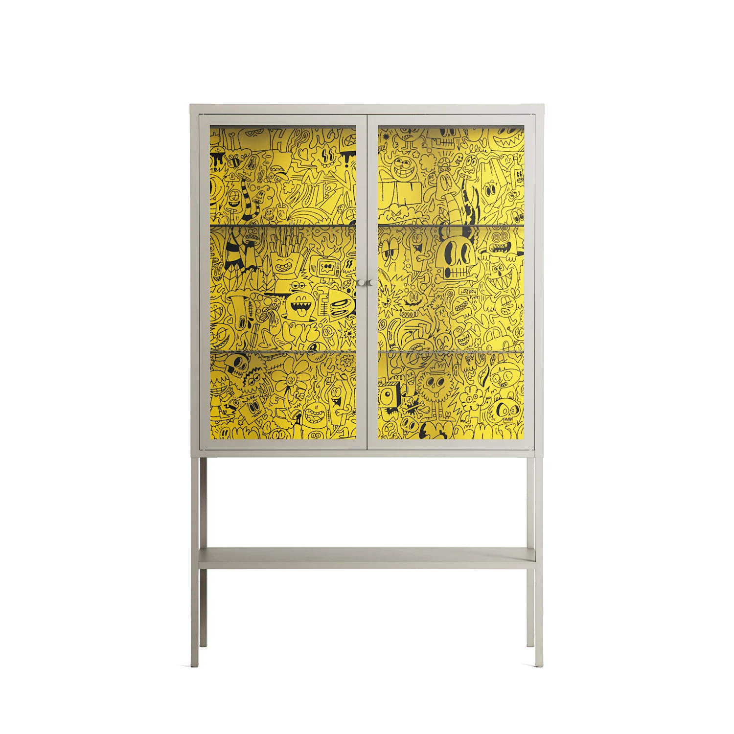 Everything Always - Loft Cabinet - Craig Watkins - Pebble - Clear glass