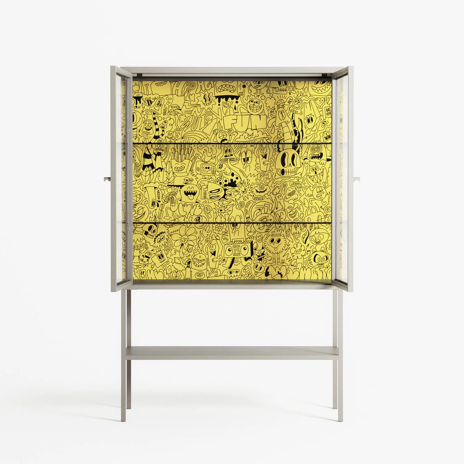 Everything Always - Loft Cabinet - Craig Watkins - Pebble - Clear glass - Image 3