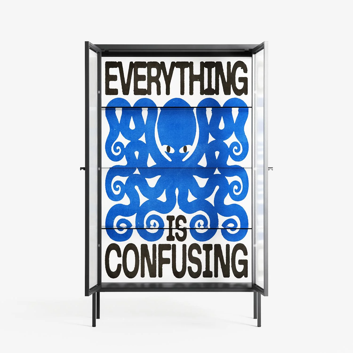 Everything is Confusing - Cabinet - Alexander Khabbazi - Antracite - Reeded glass - Image 3