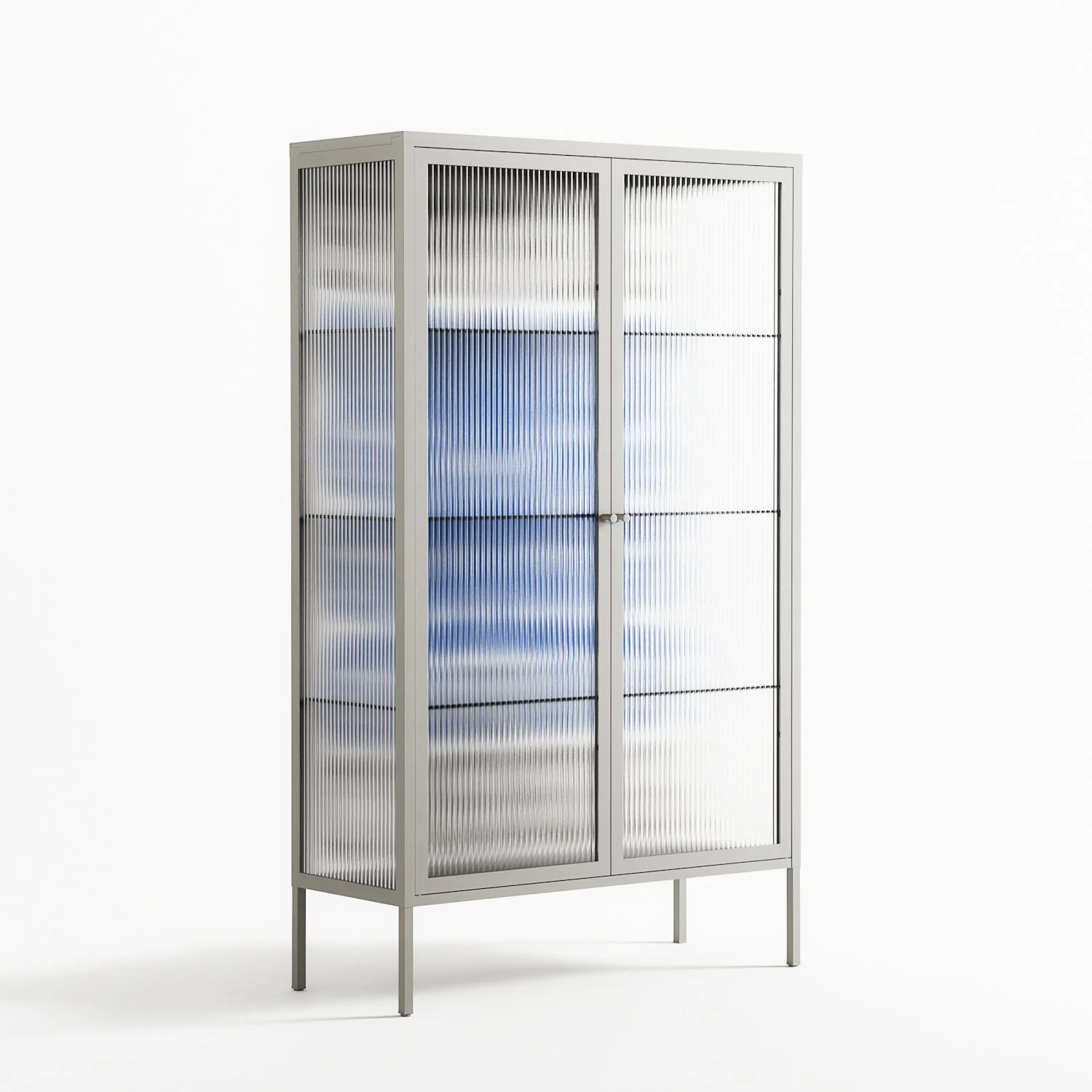 Everything is Confusing - Cabinet - Alexander Khabbazi - Chalk - Reeded glass - Image 4
