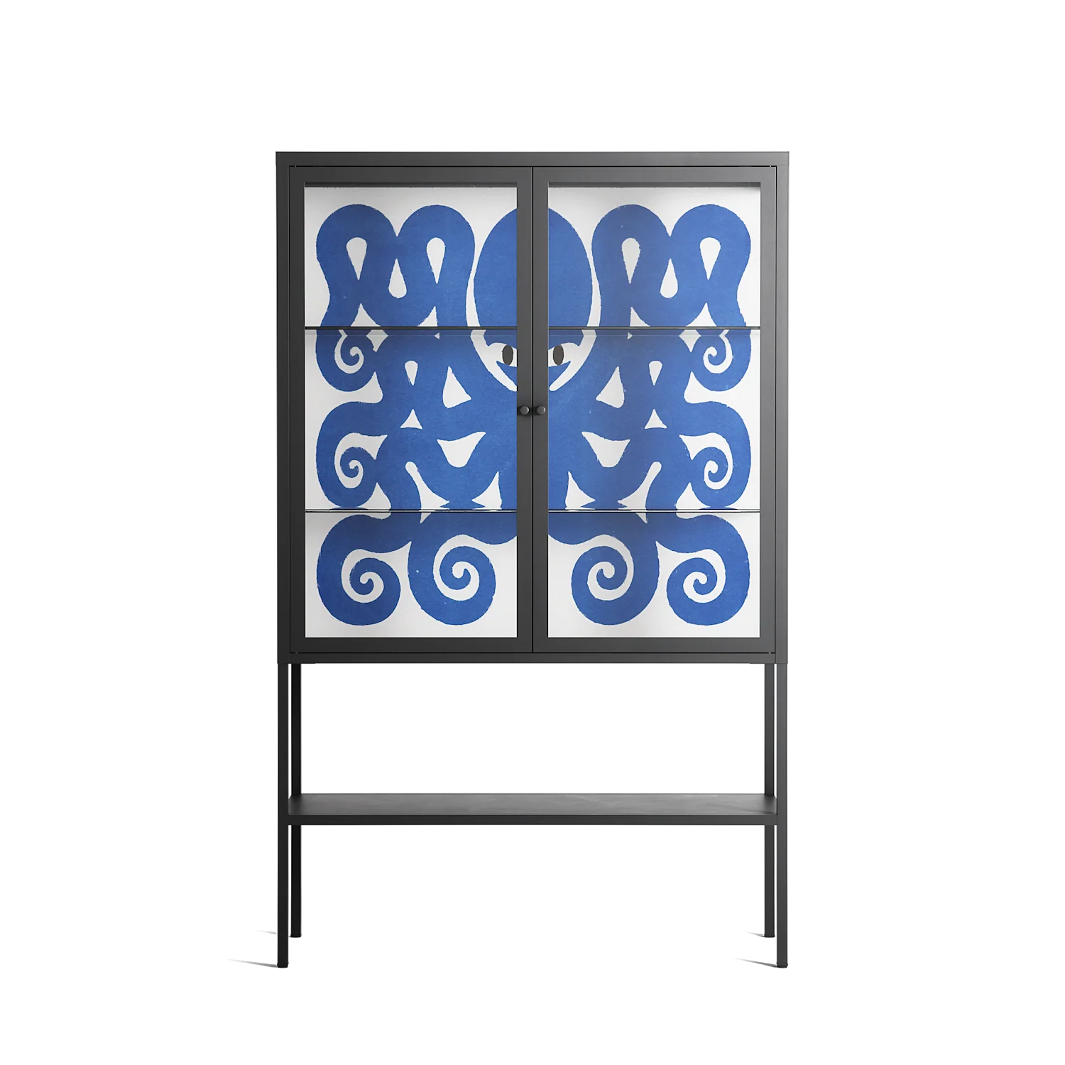 Everything is Confusing - Loft Cabinet - Alexander Khabbazi - Antracite - Clear glass