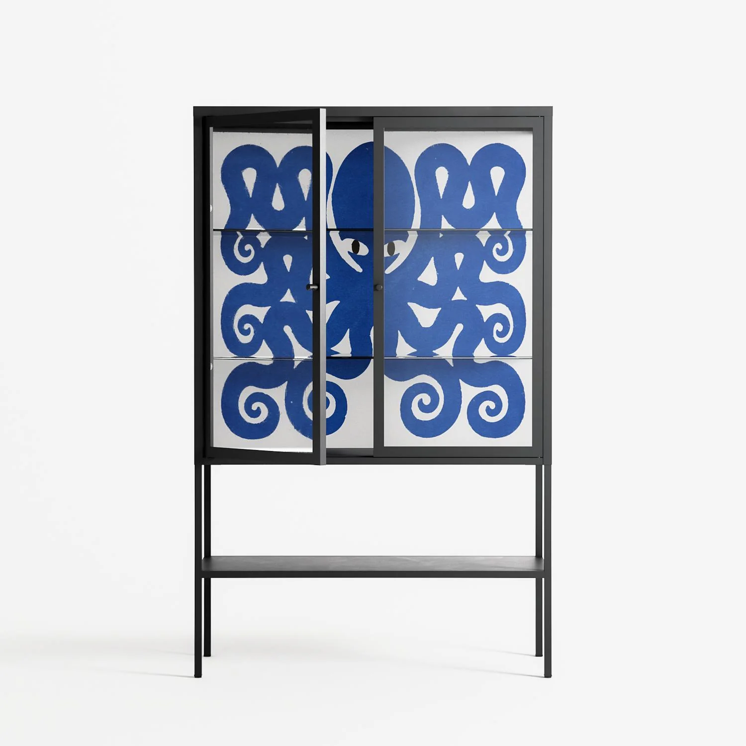 Everything is Confusing - Loft Cabinet - Alexander Khabbazi - Antracite - Clear glass - Image 2