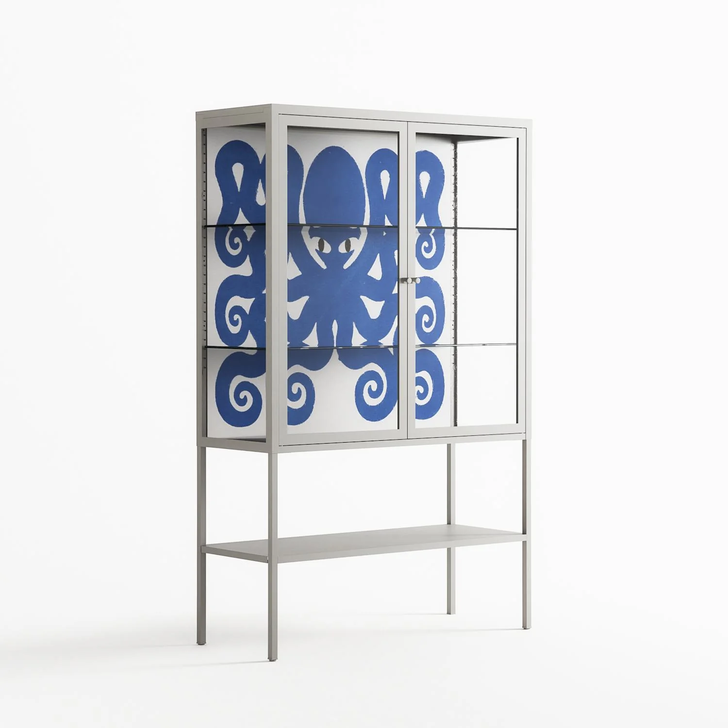 Everything is Confusing - Loft Cabinet - Alexander Khabbazi - Chalk - Clear glass - Image 4