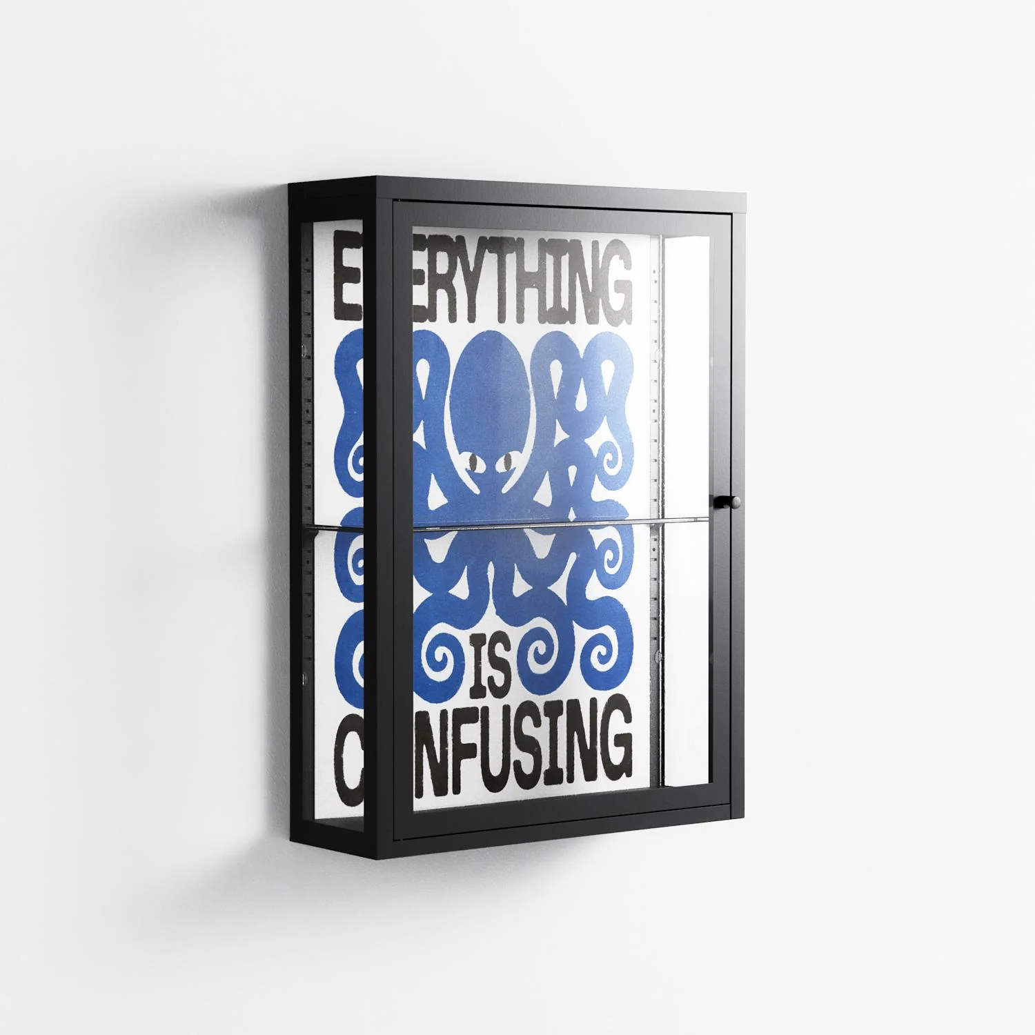 Everything is Confusing - Wall Cabinet - Alexander Khabbazi - Antracite - Clear glass - Image 3