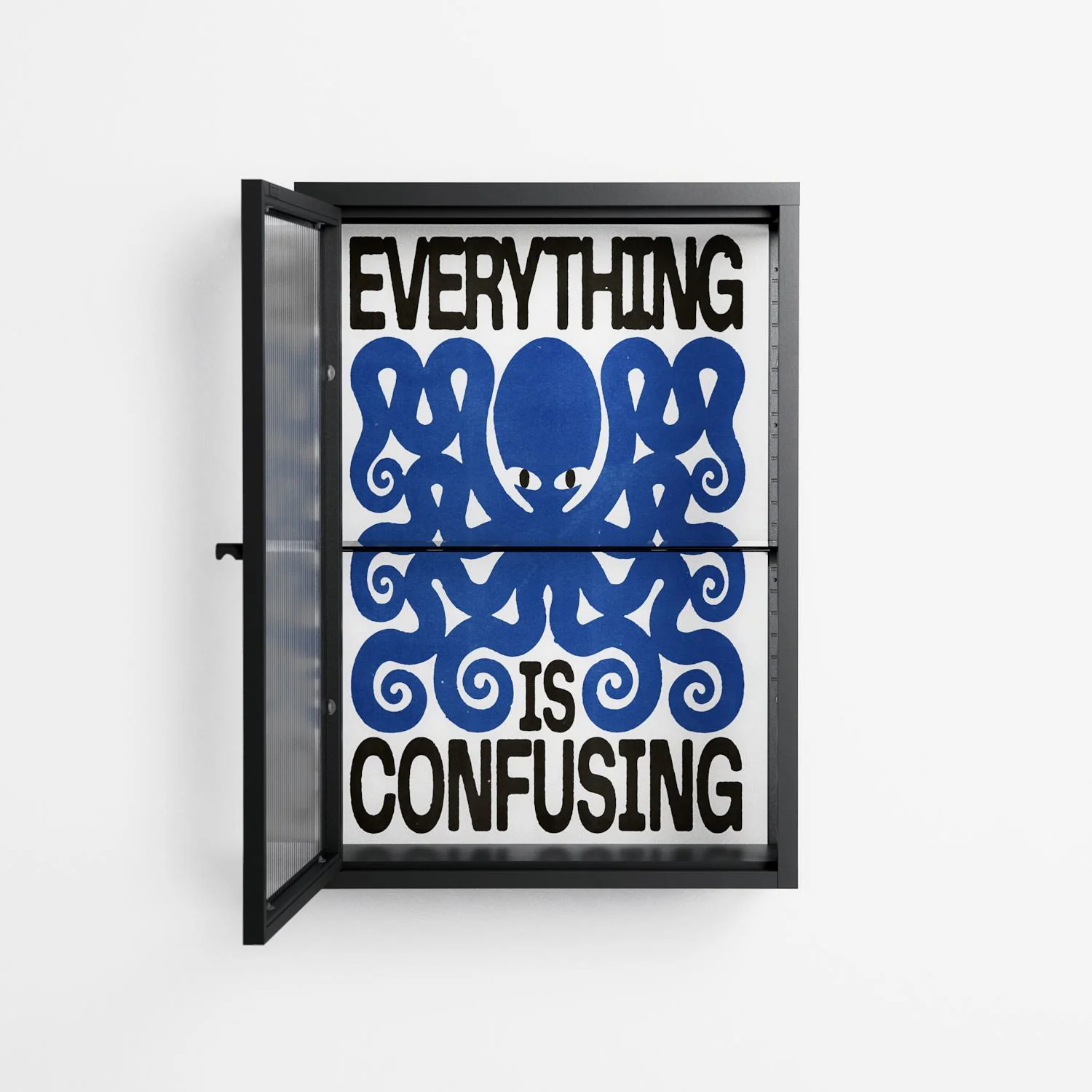 Everything is Confusing - Wall Cabinet - Alexander Khabbazi - Antracite - Reeded glass - Image 2