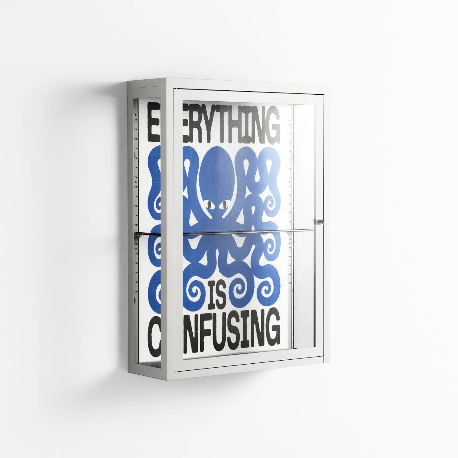 Everything is Confusing - Wall Cabinet - Alexander Khabbazi - Chalk - Clear glass - Image 3
