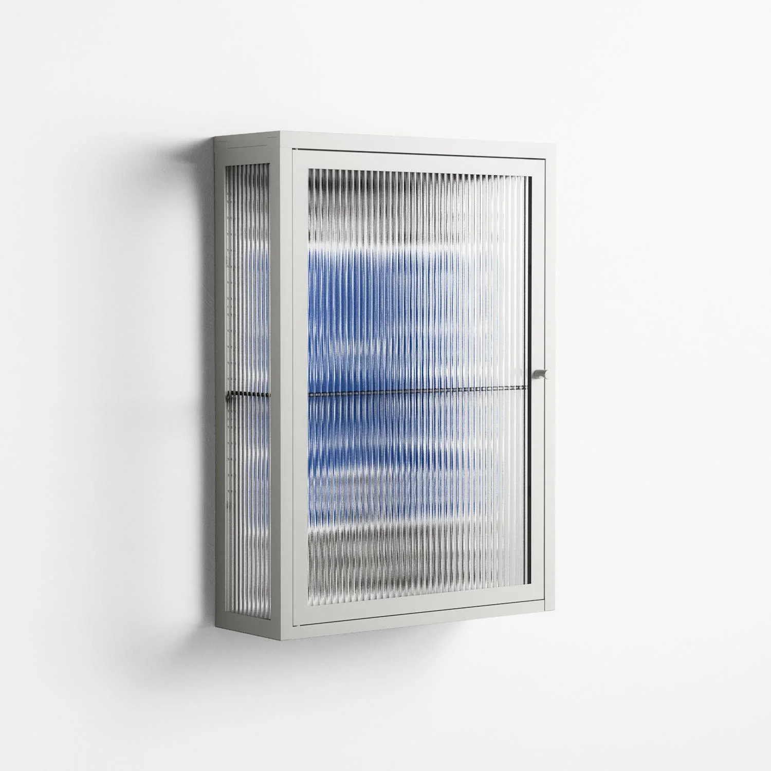 Everything is Confusing - Wall Cabinet - Alexander Khabbazi - Chalk - Reeded glass - Image 3