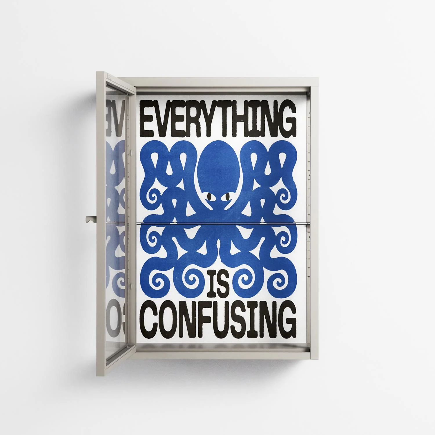 Everything is Confusing - Wall Cabinet - Alexander Khabbazi - Pebble - Clear glass - Image 2