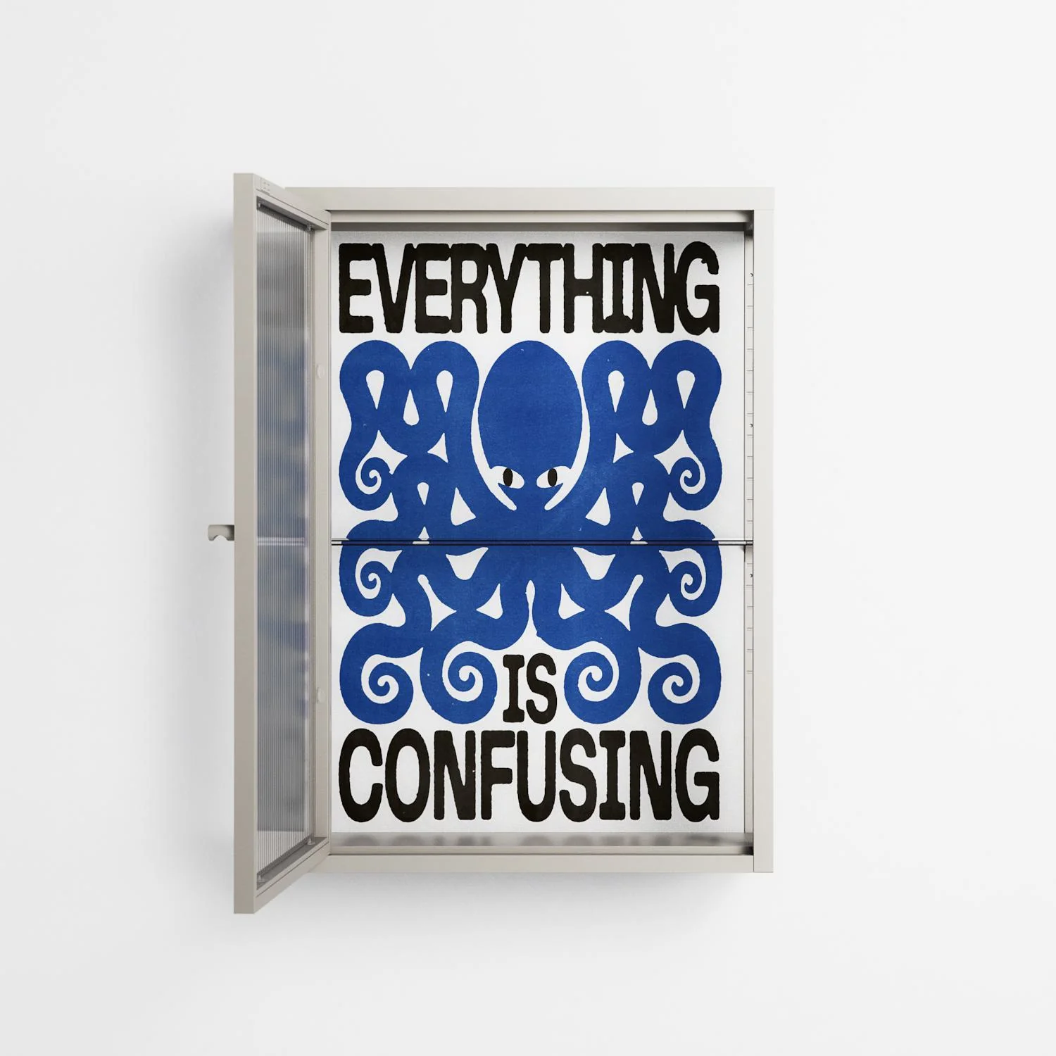 Everything is Confusing - Wall Cabinet - Alexander Khabbazi - Pebble - Reeded glass - Image 2
