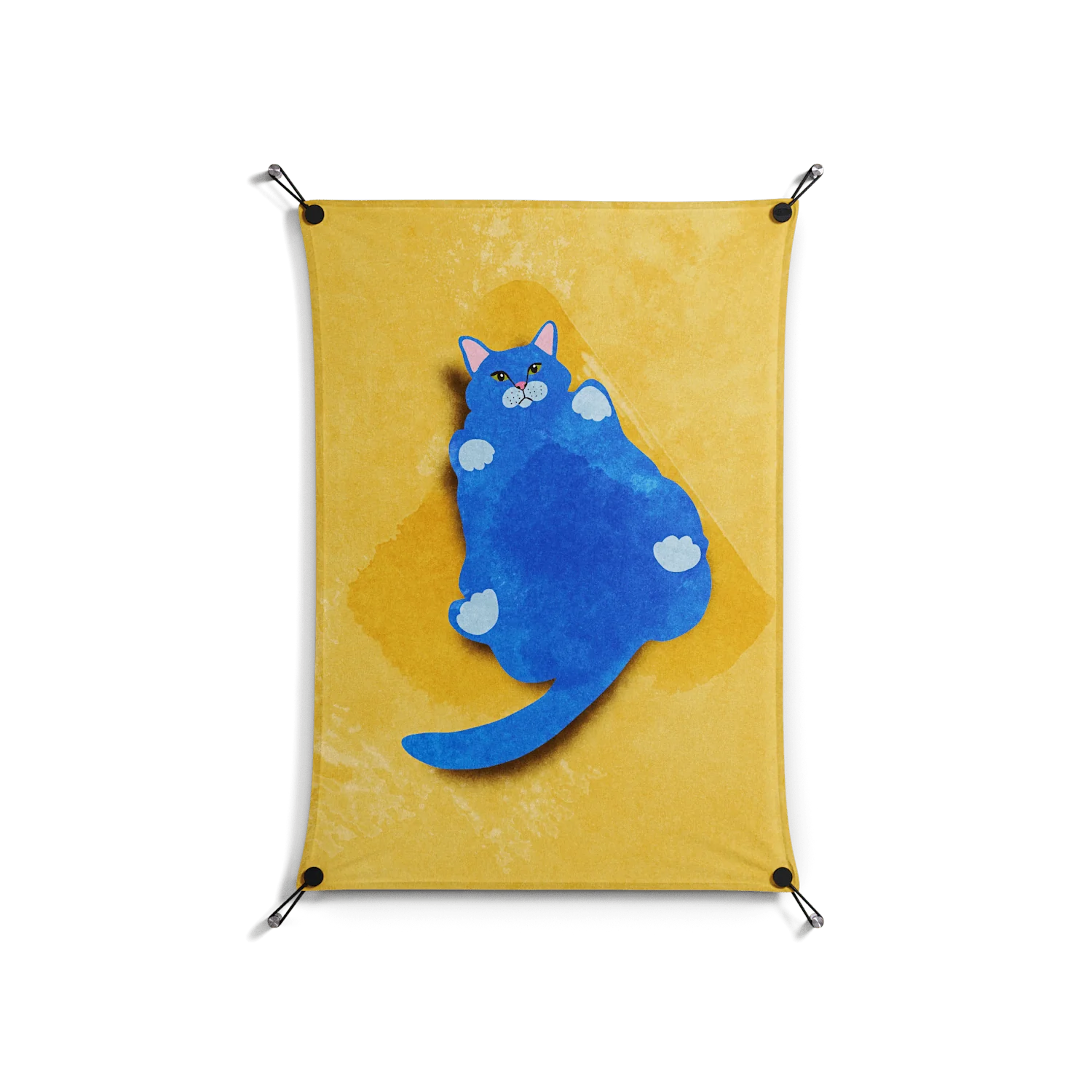 Fat Cat - Work On Wall - Raissa Oltmanns - Black - 70 x 100 cm